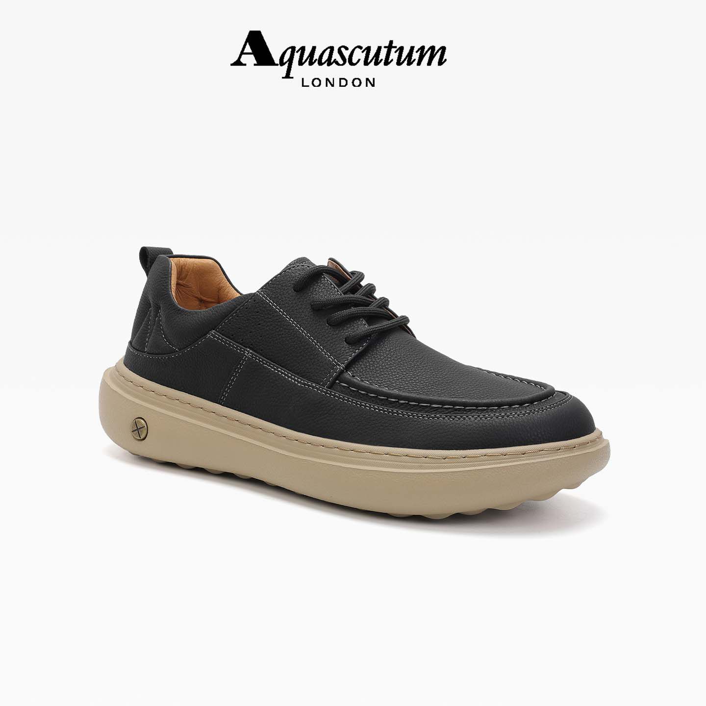AQUASCUTUM JUNIOR系带轻便网布运动懒人时尚百搭男休闲运动鞋