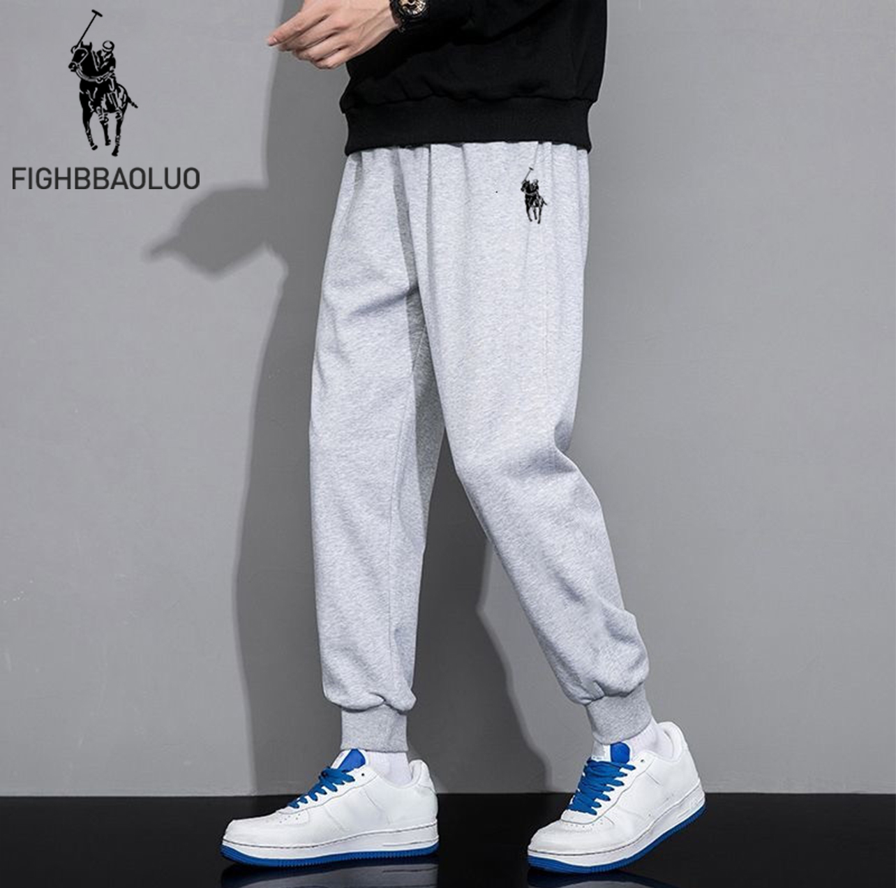 qy爆款【官方正品】fighbbaoluo男女重磅情侣潮牌宽松大码百搭裤-第2张图片-提都小院