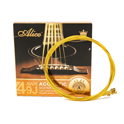 爱丽丝金色民谣吉他弦新品全套