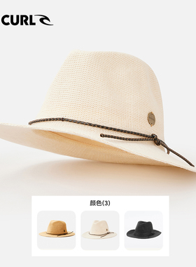 澳洲RIPCURL针织巴拿马帽男女通用中檐大头围遮阳防紫外线帽子