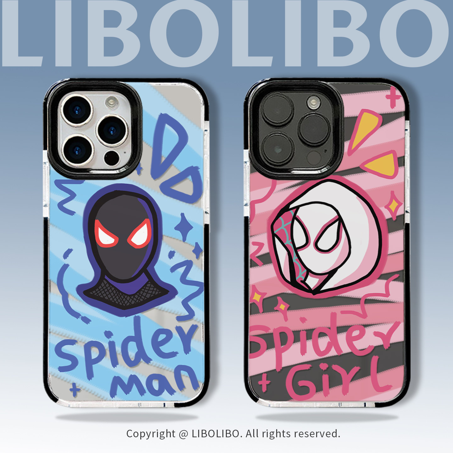 哩卜哩卜情侣蜘蛛侠适用iPhone17/16promax手机壳苹