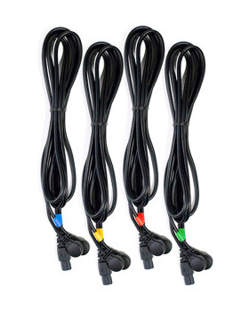 COMPEX电极线 电刺激健身仪有线版配线 标准一套4色通道线