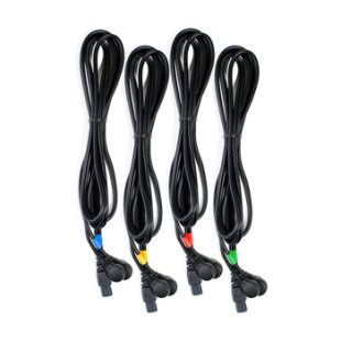 COMPEX电极线 电刺激健身仪有线版配线 标准一套4色通道线