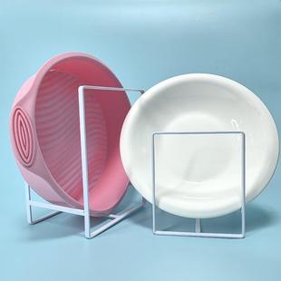 碗碟架橱柜内餐盘架沥水碗盘托架家用餐具整理收 厨房置物支架日式