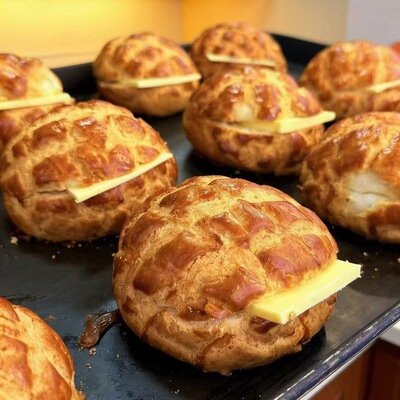 【面团很困】港式黄油菠萝包安佳黄油无添加纯手工零食面包早餐