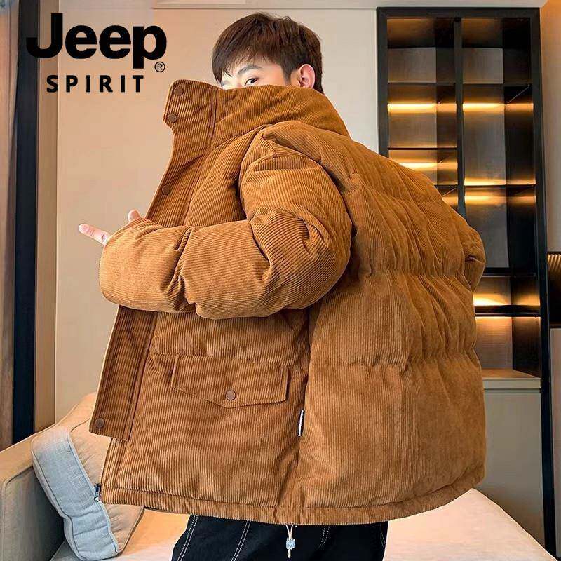 JEEP SPIRIT吉普棉衣男士外套秋冬季立领棉袄冬款羽绒棉服男外套