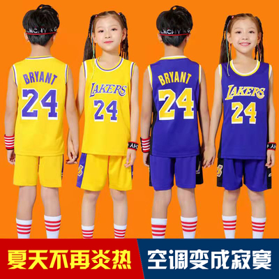 361儿童篮球服男童套装勇士30号速干球衣训练服幼儿园小学生服