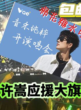 许嵩应援大旗明星应援旗帜许嵩演唱会Vae许嵩音乐节应援旗定制