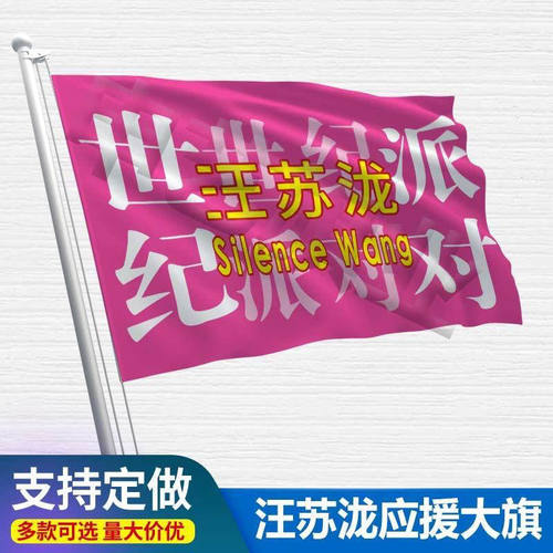 【汪苏泷应援大旗】明星户外应援大旗演唱会汪苏泷大旗定制尺寸