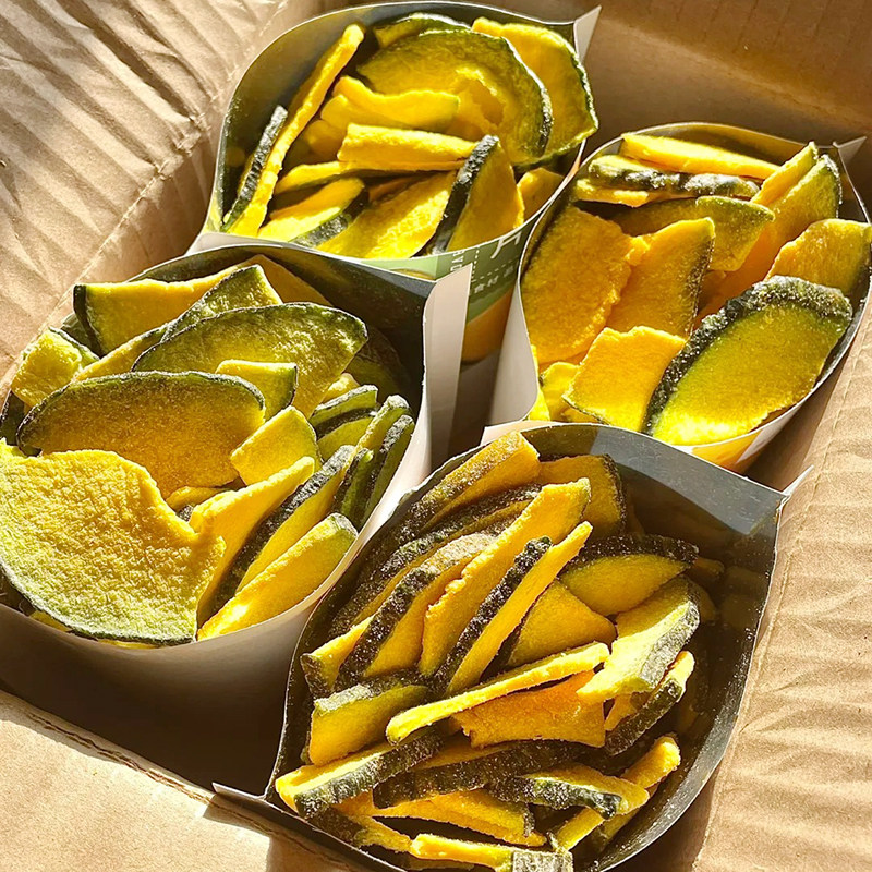 长辈眼里的健康零食...贝贝南瓜脆蔬菜干办公休闲即食零食果蔬脆