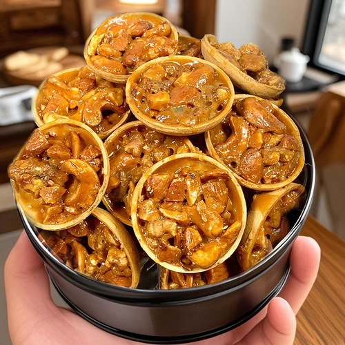 惊艳的味道~焦糖坚果塔酥