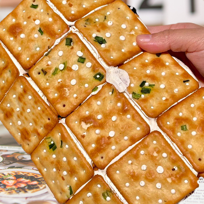 台湾风味手撕抹茶香葱牛轧饼干