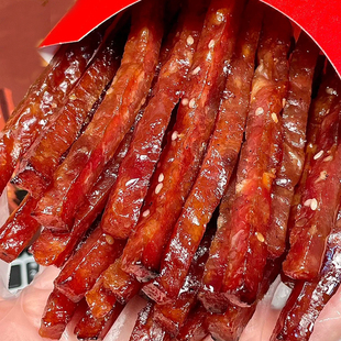 好吃上头~莲木叙蜜汁黑椒味炭烤手撕猪肉条猪肉脯干网红休闲零食