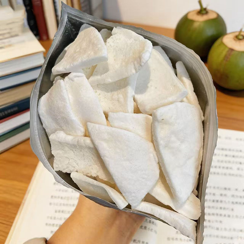 咋这么好吃~原味椰子冻干椰肉干脆片办公室休闲健康果干果脯零食