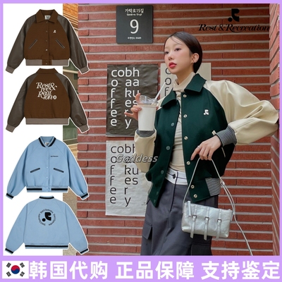 韩国正品restandrecreatio棒球服