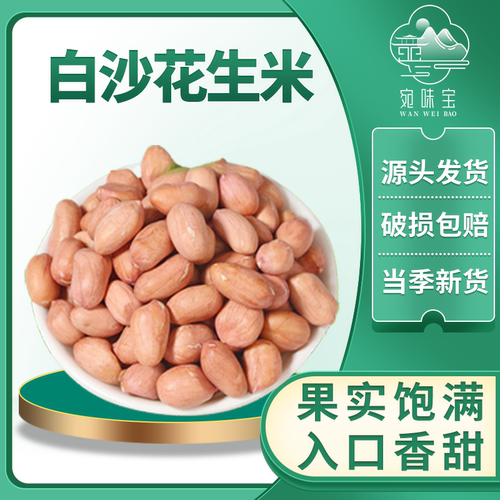 宛味宝白沙花生新货大颗粒