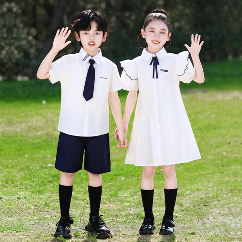 中小学夏季新款团体班服舞台服演出服幼儿园六一表演服礼服园服潮