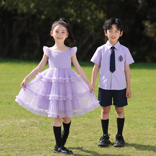 中小学夏季新款开学典礼演出服演讲服班服幼儿园舞台服园服校庆服