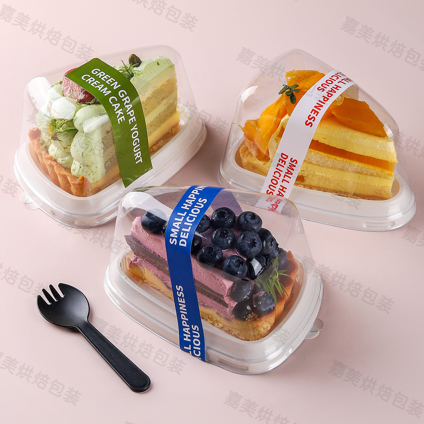 透明三角形蛋糕盒加厚食品级盒子