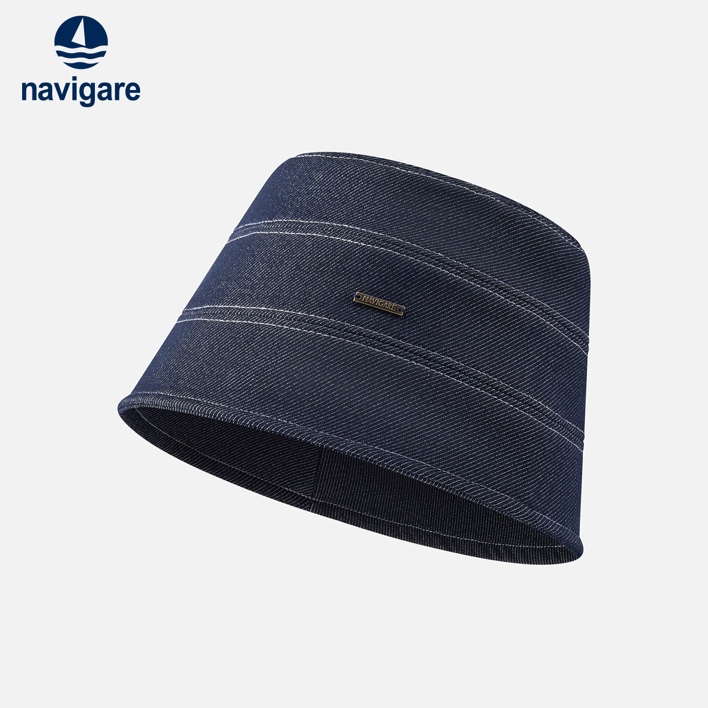 Navigare意大利小帆船仿牛仔渔夫帽男女同款休闲盆帽设计感帽