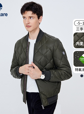 [防水]Navigare意大利小帆船绿色短款夹克男春季休闲棒球棉服外套