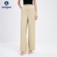 薄款 Navigare意大利小帆船卡其色直筒休闲裤 裤 商务西装 子 女夏季