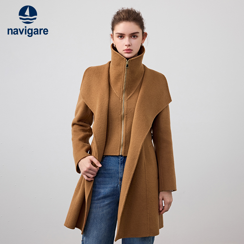 小帆船新款中装呢大衣