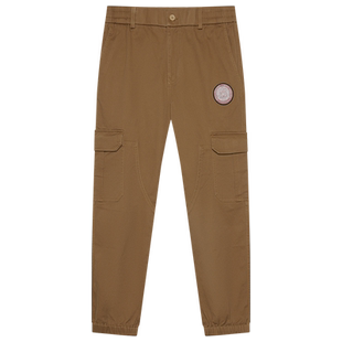 Navigare意大利小帆船休闲束脚工装裤男春季卡其色宽松锥形裤子