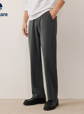 [磨毛]Navigare意大利小帆船灰色休闲裤男秋冬季保暖裤子阔腿裤