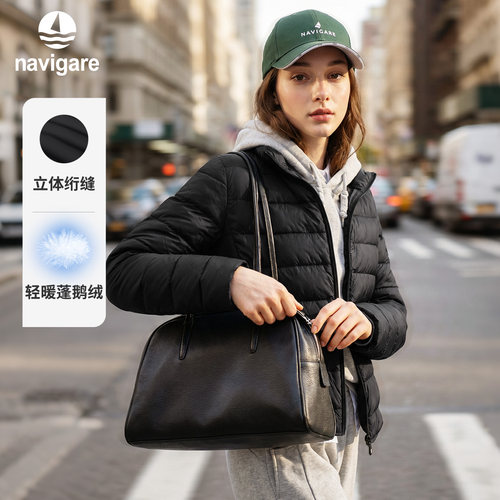 Navigare厚款鹅绒保暖羽绒服外套