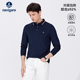 男通勤休闲翻领T恤 保罗polo衫 Navigare意大利小帆船春季 长袖