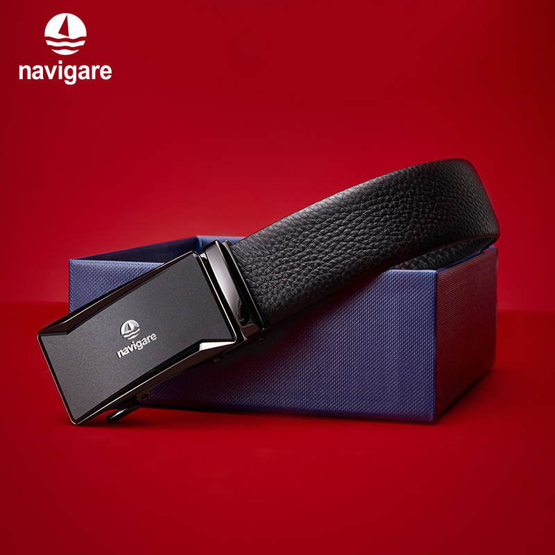 【送男朋友的礼物】Navigare意大利小帆船皮带男士真皮高档腰带
