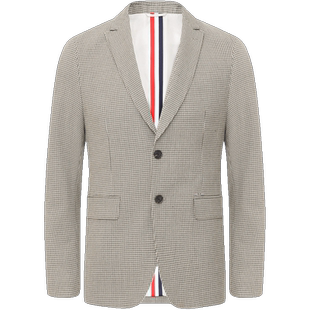 Navigare意大利小帆船休闲千鸟格西装外套男春季新款商务西服正装