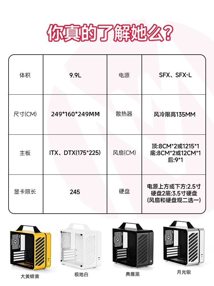 Кубик сахара Mechanical Master C24 шасси алюминиевый сплав ITX мини настольный портативный игровой корпус