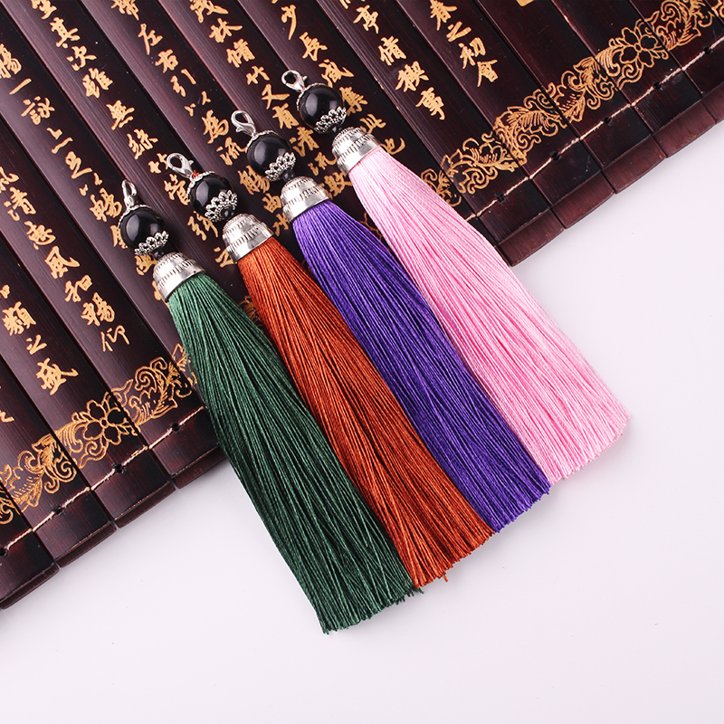 博婷长款龙虾扣流苏挂穗配饰饰品