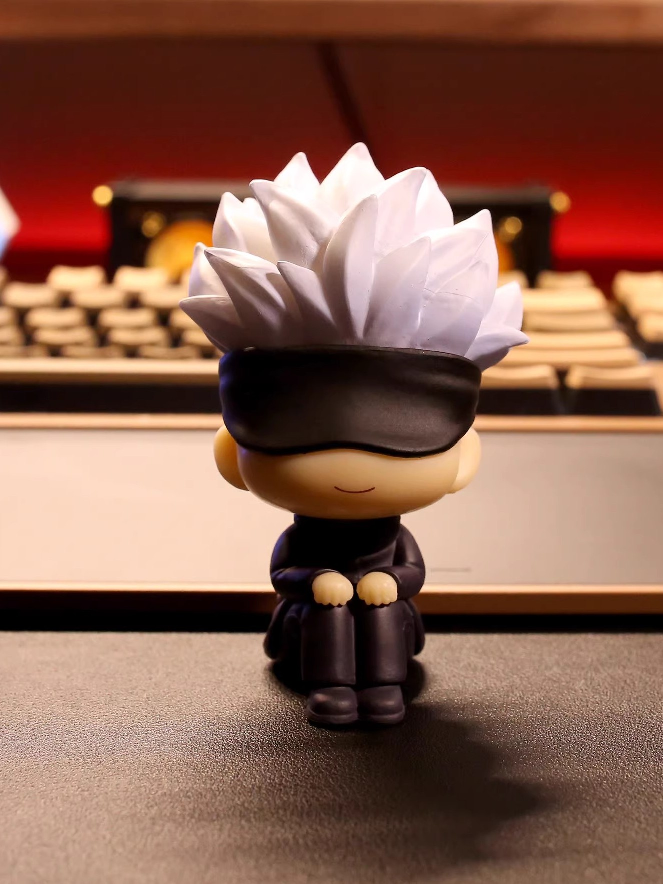 高端咒术回战周边五条悟手办现货 q版坐姿虎杖悠仁掌心小公仔汽车