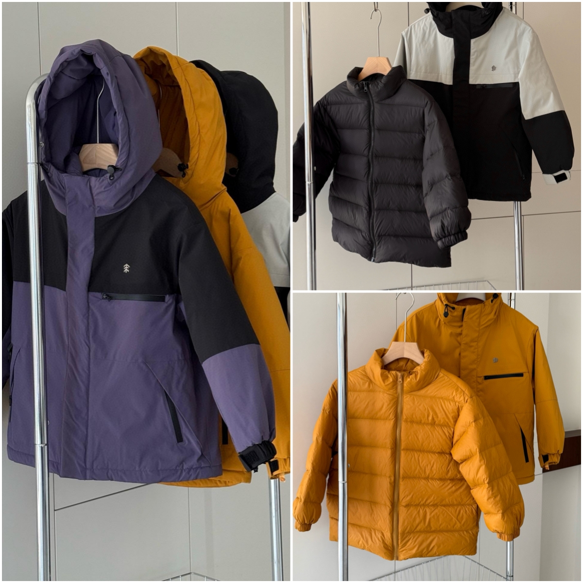 25冬户外儿童三合一冲锋衣羽绒服中大童防风防水连帽保暖御寒外套