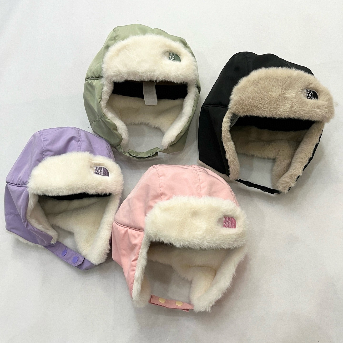 冬季户外儿童加厚毛绒雷锋帽男女童防风保暖护耳帽子加绒防水亲子