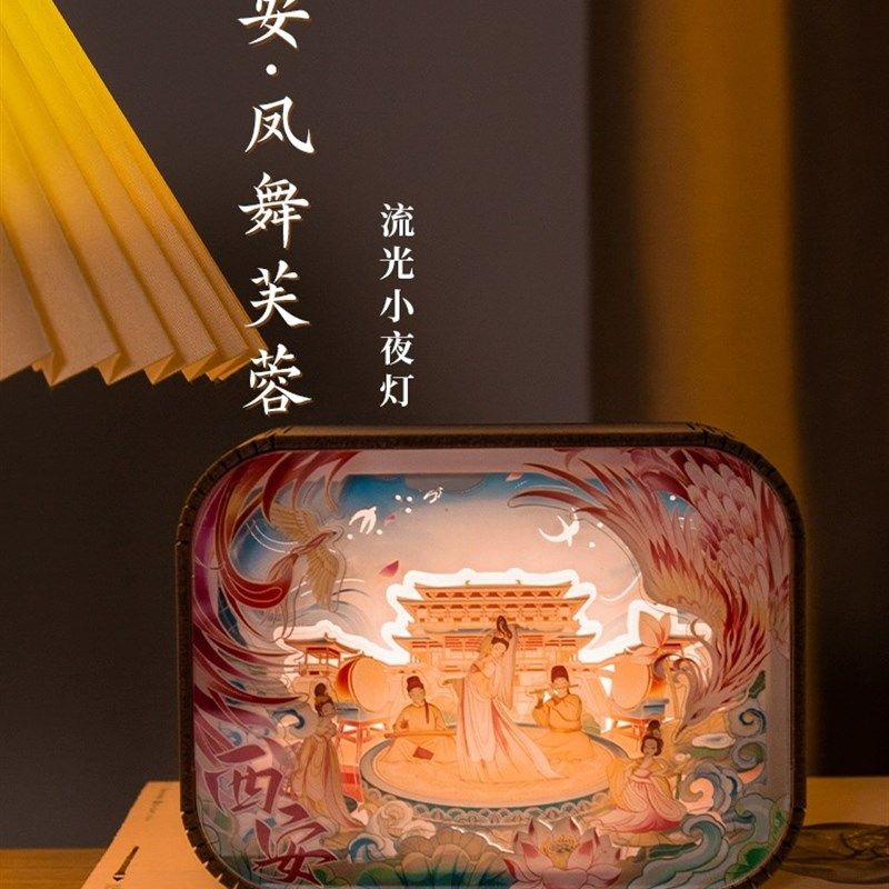 西安小夜灯城市文创创意小灯芙蓉园大雁塔永宁门旅游纪念礼品摆件