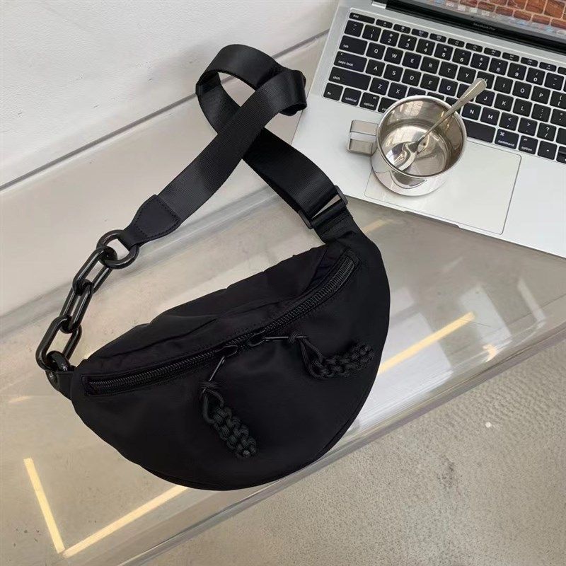 休闲简约牛津布斜挎马鞍包宽肩带大容量单肩包包女2025潮流纯色包,箱包皮具/热销女包/男包,胸包,淘宝优惠券,粉丝福利购,淘宝优惠卷