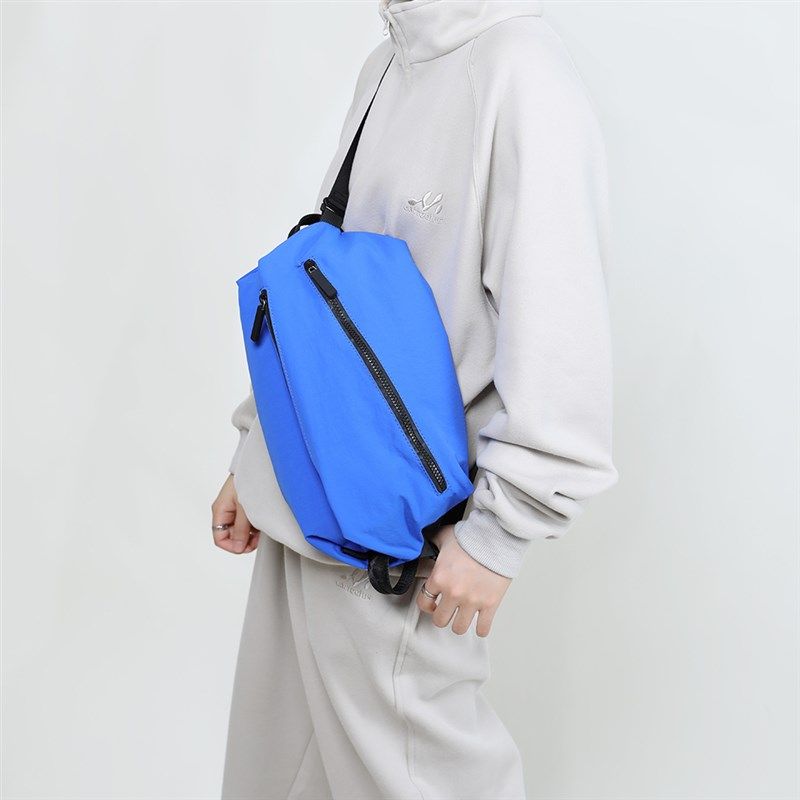 遇后2024新款蓝色斜挎包女多功能单双肩包骑行运动包包大容量胸包,箱包皮具/热销女包/男包,胸包,淘宝优惠券,粉丝福利购,淘宝优惠卷