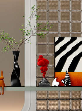 轻奢高档玄关入户摆件高级感客厅鞋柜隔断屏风柜小众艺术软装饰品