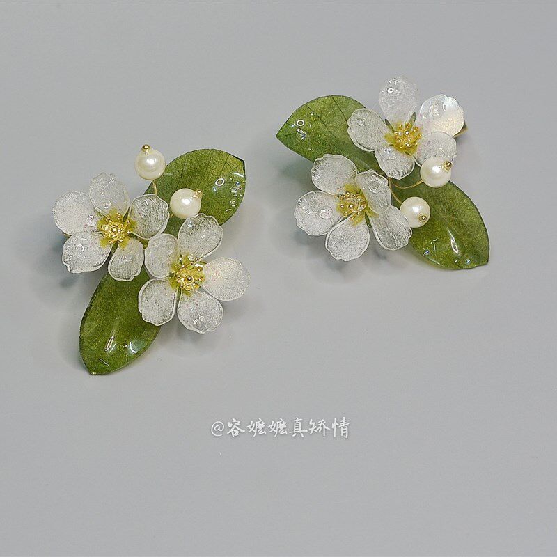 【容嬷嬷】2020热缩花 梨花发簪发饰发夹 梨花发夹汉服配发饰
