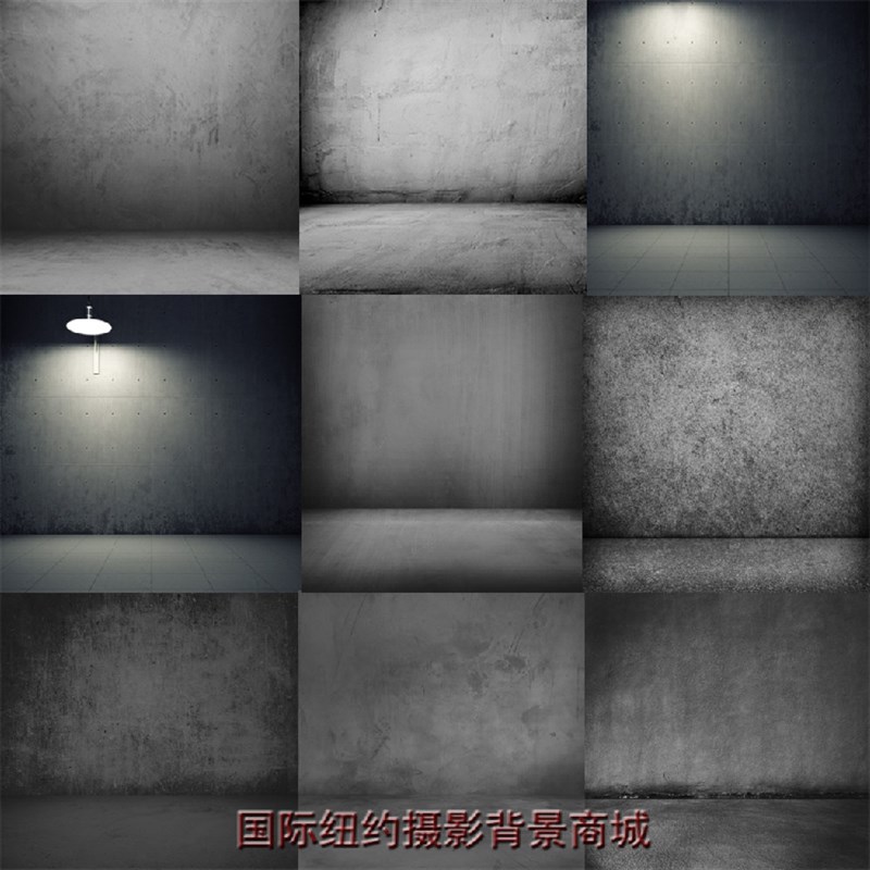 复古墙壁背景布仿水泥墙摄影背景纸服装模特单色水泥墙背景纸新款