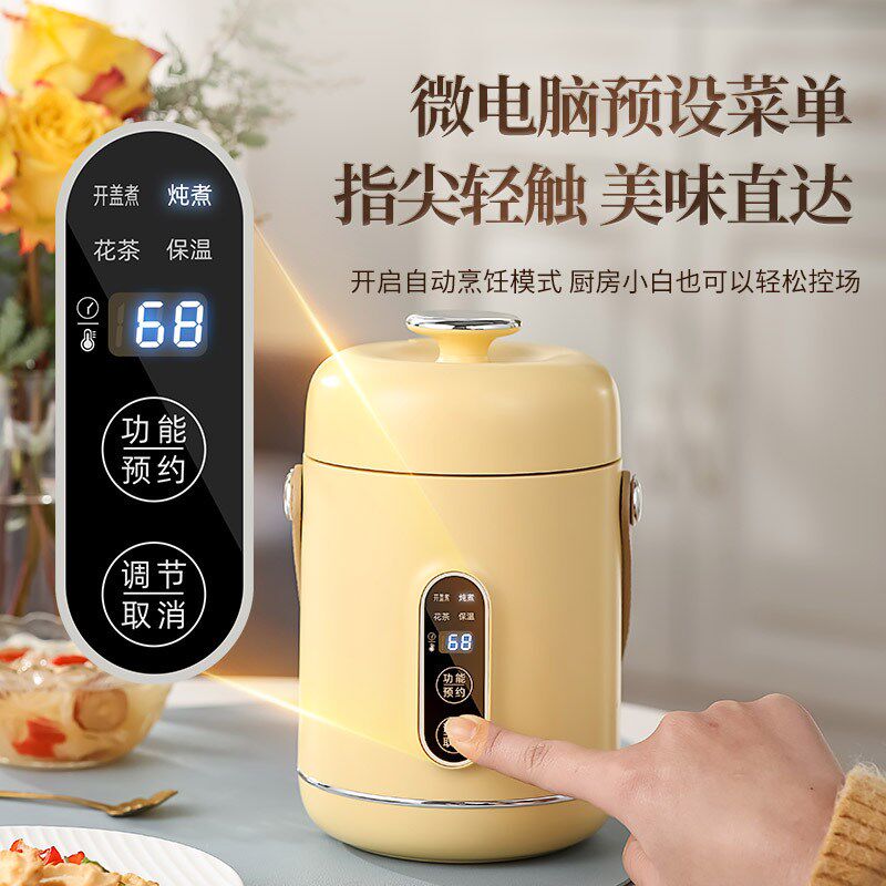 智能便携式迷你办公室煮粥煲汤电炖锅家I用预约辅食炖煮多功能礼