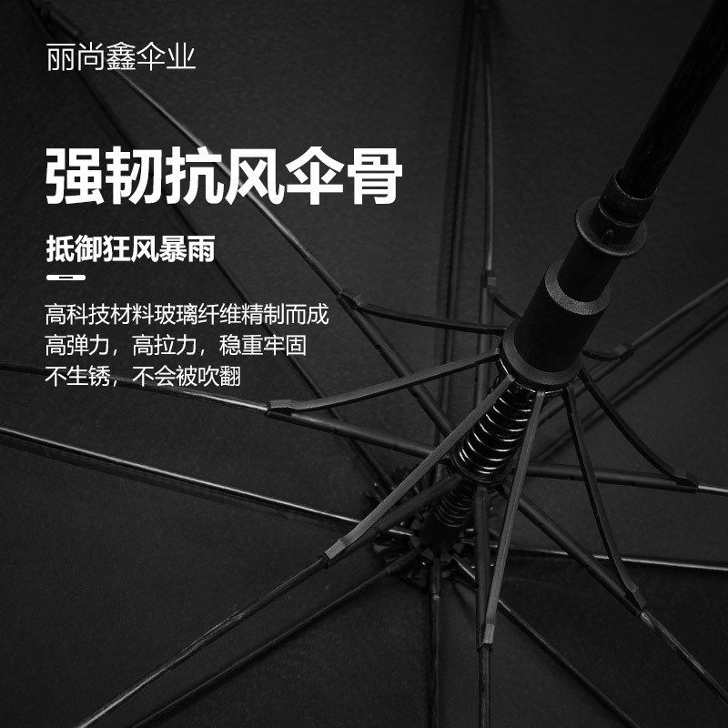 厂家直杆高尔夫伞超大三人用晴B雨自动伞印LOGO防晒长柄伞礼品