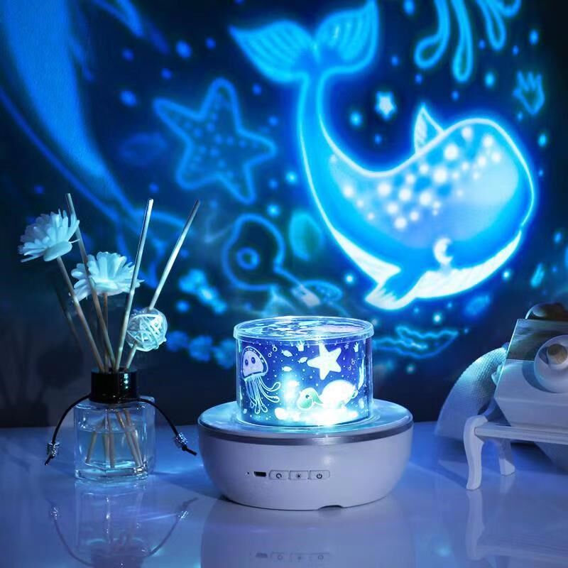 创意星空投影灯led浪漫梦幻旋转小夜灯情人节儿童生日礼物