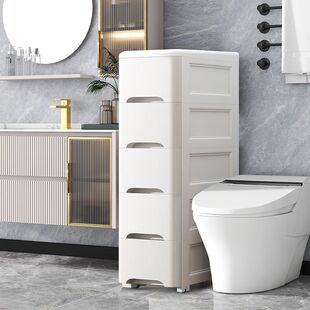 夹缝收纳柜子抽屉式家用厨t房冰箱边缝柜化妆室储物超窄缝隙置物