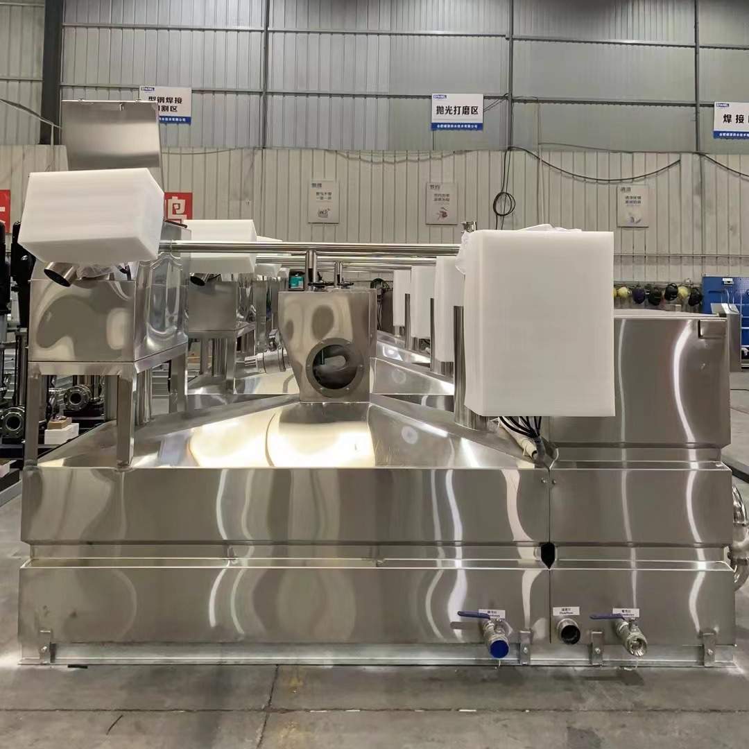 商用厨房油水分离器不锈钢自动排水系统防堵塞螺旋除渣自动排水