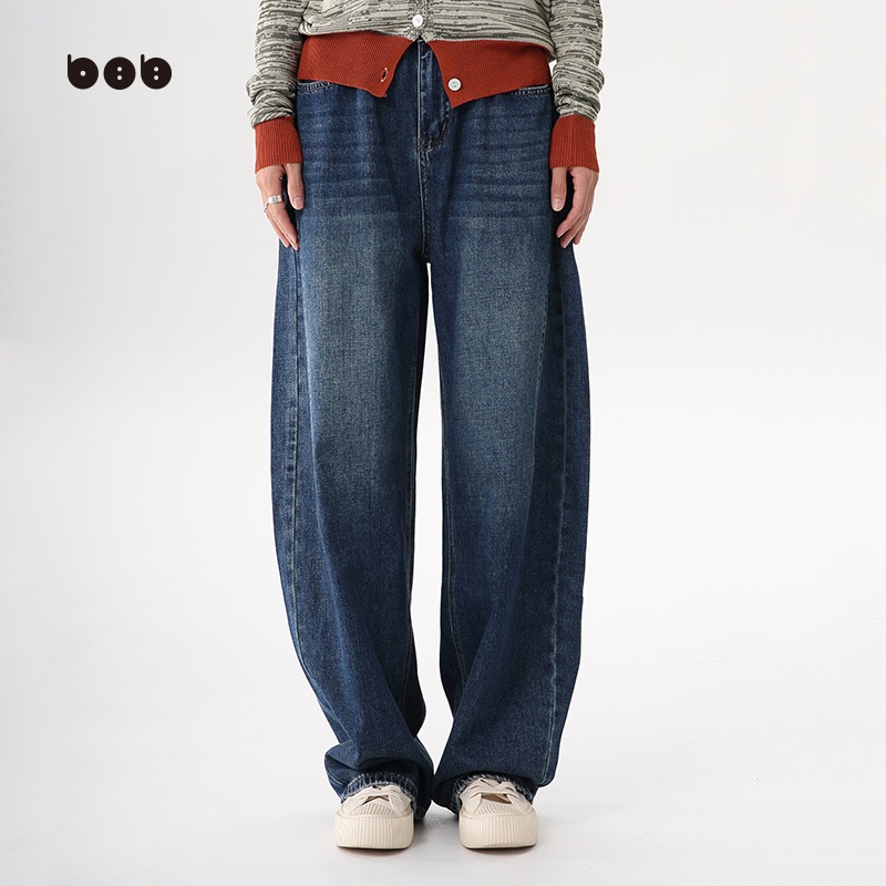 白目自原创设计2025秋季牛仔裤